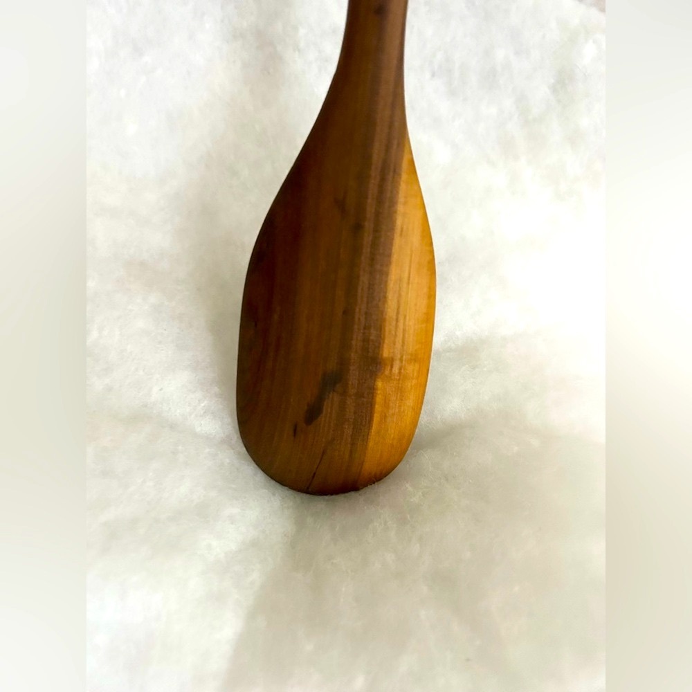 Carved wooden elephant salad serving spoon wood Africa decor home boho party - Picture 5 of 5